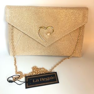 La Regale Gold Color Bag! NEW!